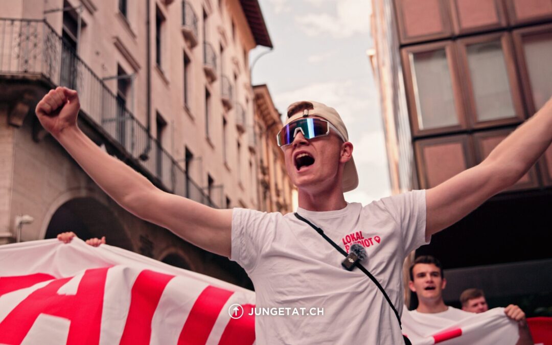 1. August Flashmob in Lugano